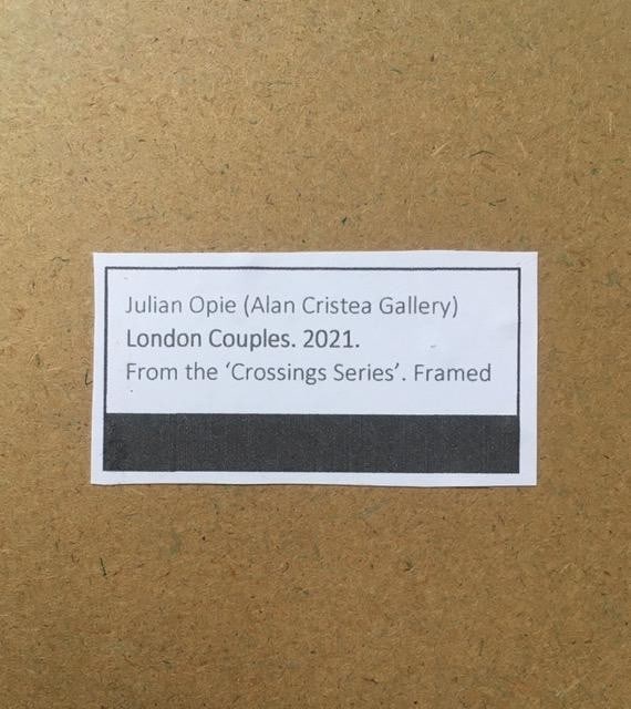 Julian Opie (1958-) ‘London Couples’, Embroidered Figurines On Board, Framed, 2021 - 10