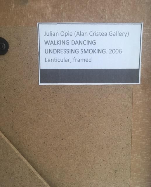 Julian Opie(1958)3D Lenticular Moving Image, In Sepia, Walking, Dancing, Undressing, Smoking, Fra... - 6
