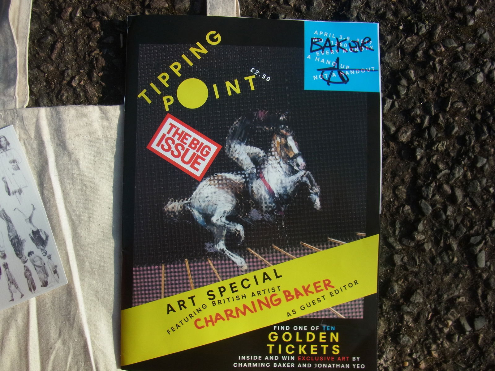 Charming Baker Art Special Signed Front Cover 2017 From The Big Issue. With Bag Also Signed - 6