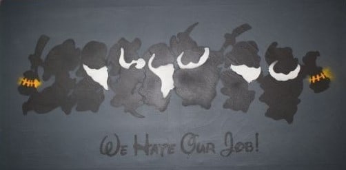 EXTC (b1970) 'We Hate Our Jobs' Urban/Street, Signed, Editioned, 2008: Title: EXTC (b1970) 'We Hate Our Jobs' Urban/Street, Signed, Editioned, 2008 Description: EXTC (b1970) 'We Hate Our Jobs' Urban/Street, Signed, Editioned, 2008 Description –Seasonal,