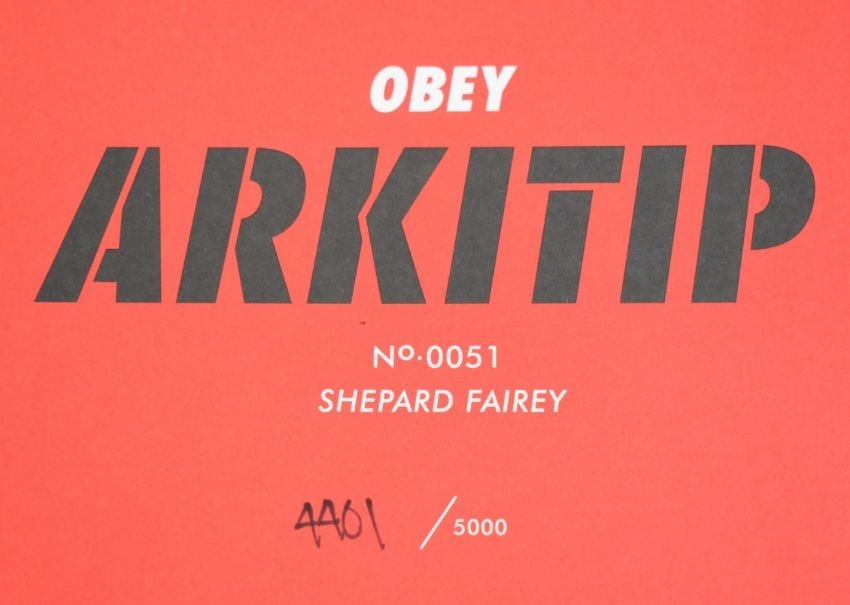 Shepard Fairey (b 1970) Rare ‘Arkitip No0051’ Obey Book In Sleeve Box, 3 Signed Prints,  - 2