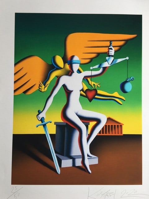 Mark Kostabi (1960-) Screen Print On Wove, Signed, Editioned, Numbered, Unframed, 2020 - 8