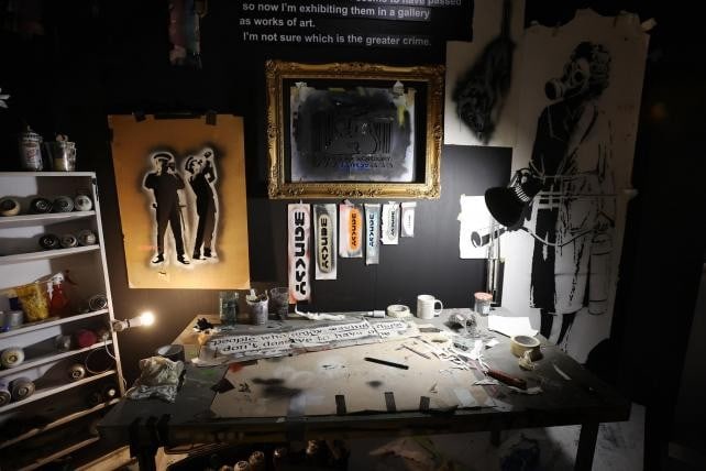 Banksy (b.1974) 2 Posters Cut & Run and Rat Run Rat From '25 Years Card labour’ Exhibition GOM - 3