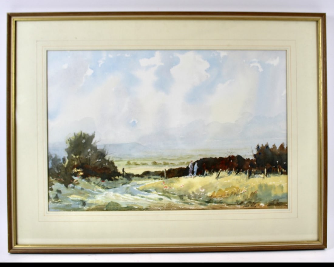 Jack Amey, “Downland Ramblers” Watercolour Pay (1 of 12)