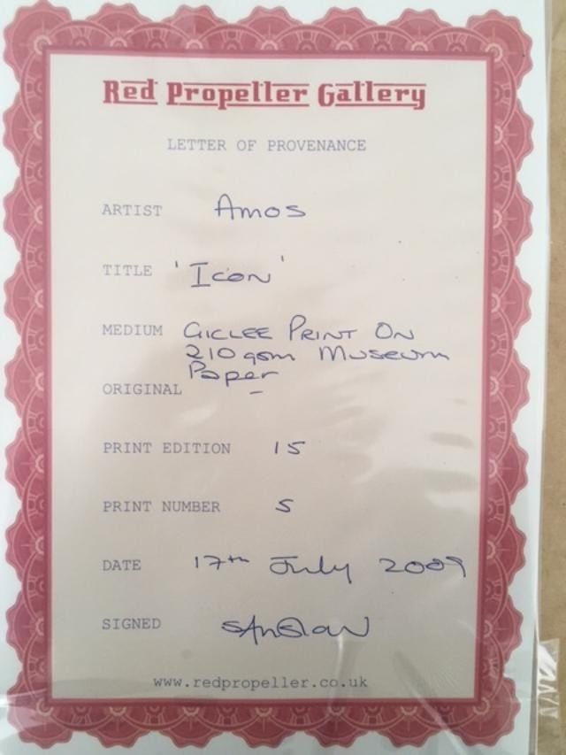 Pauline Amos (b1976)‘MadonnaIcon’ Performance & Body Artist, Giclee, Pen, Ink Print, Edi - 7