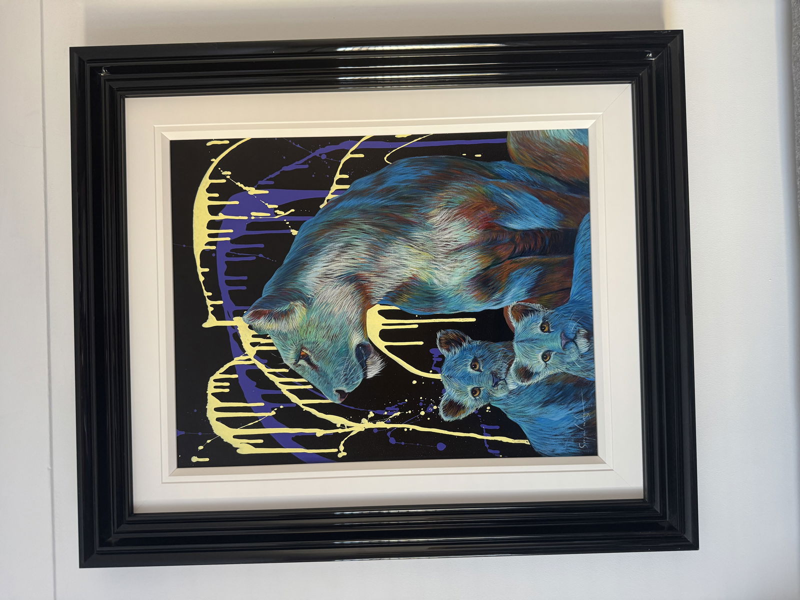 Simon Wright - ‘The Family’ An Original Acrylic On Board: Title: Simon Wright - ‘The Family’ An Original Acrylic On Board Description: A unique opportunity for art enthusiasts to own an original Simon Wright painting. T