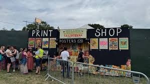 Banksy (b1974) Glastonbury Festival No9 Poster, ‘Immigrant Boat’ Screenprint With Proven - 11