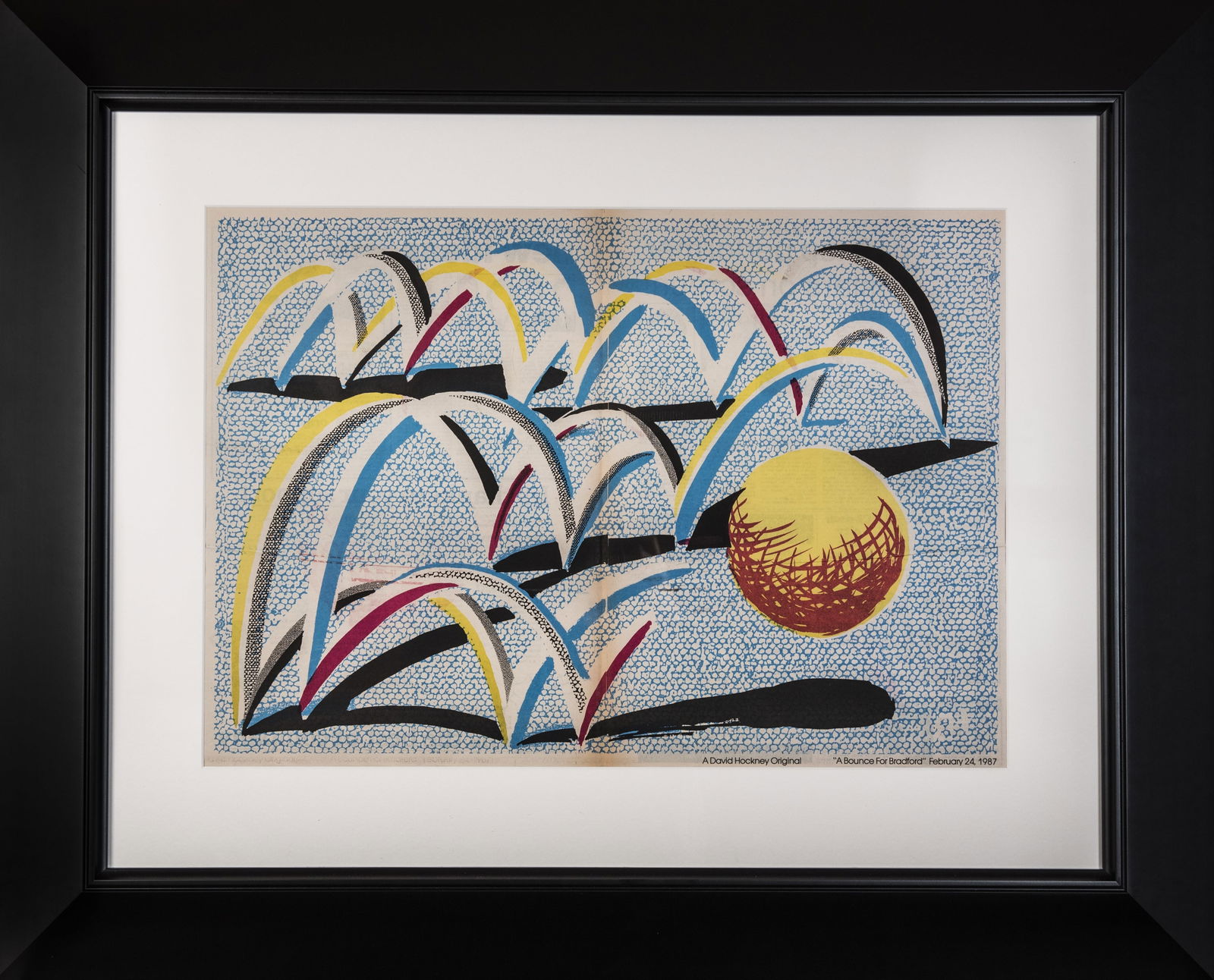 David Hockney RA A Bounce for Bradford Limited Edition print Free Post Worldwide UNFRAMED: Title: David Hockney RA A Bounce for Bradford Limited Edition print Free Post Worldwide UNFRAMED Description: David Hockney RA , A Bounce for Bradford , exhibited at Roy
