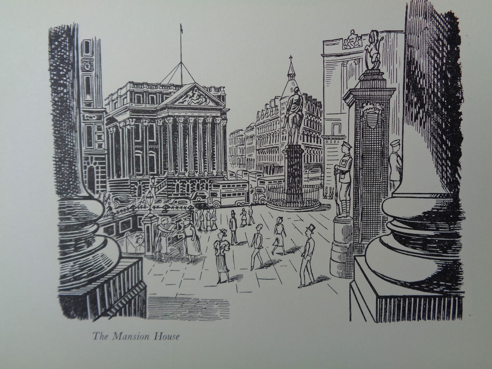Edward Bawden Original Litograph - London 1 Mansion House (1 of 1)