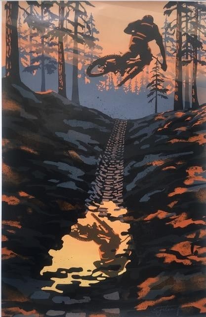 Filsouf. S (b1994) ‘Extreme’, Mountain Bike, X Trail, Lithograph. 2024.: Title: Filsouf. S (b1994) ‘Extreme’, Mountain Bike, X Trail, Lithograph. 2024. Description: Filsouf. S (b1994) ‘Extreme’, Mountain Bike, X Trail, Lithograph. 2024. 