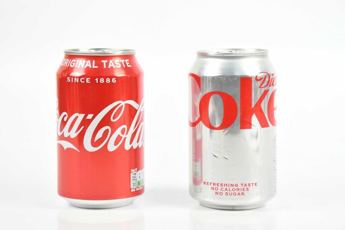 Pair of Signed Coke Cola Limited Edition Cans (With Coke) By Damien Hirst - 2