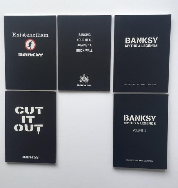 Banksy (b.1974-) 3 Self Published Books 1st Edition 2001- 04 & Banksy Myths & Legends Pt1 & Pt 2 - 2