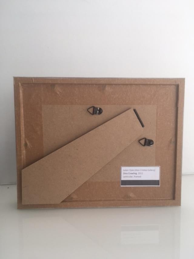 Julian Opie (1958-) 3D Lenticular Moving Image, In Colours ‘Dino Crawling’ Framed, 2012 - 3