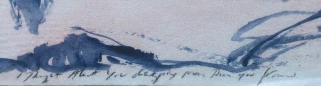 Tracey Emin (b1963) "I Thought About You Deeply More Than You Know", Silk Print, Framed, 2017 - 3