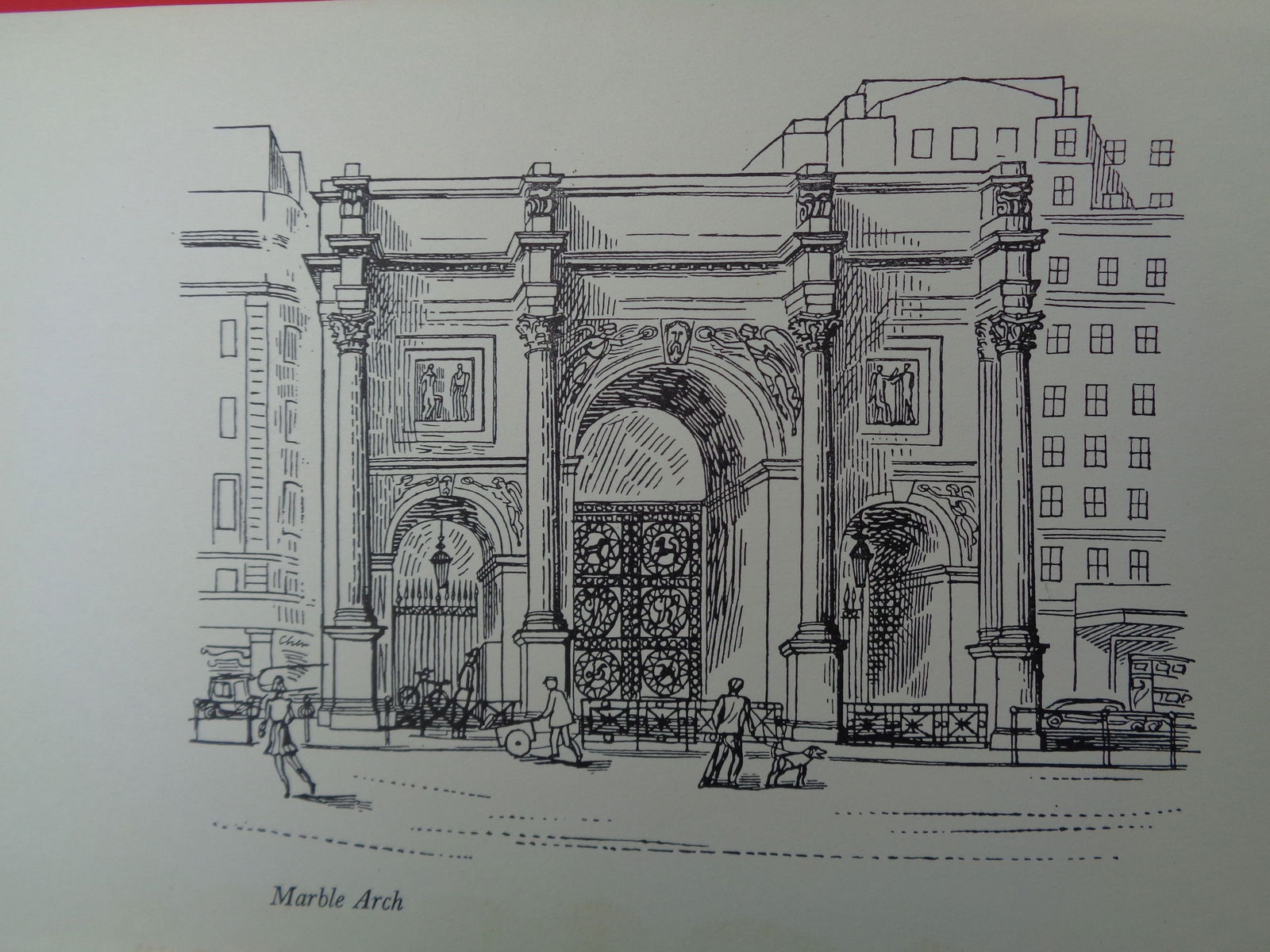 Edward Bawden CBE RA Original Vintage Historic Lithograph of London Historic Marble Arch: Title: Edward Bawden CBE RA Original Vintage Historic Lithograph of London Historic Marble Arch Description: This Vintage (1949) historic original Lithograph ( ie nothing printed on the