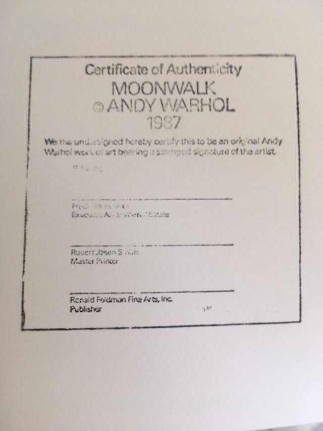 Andy Warhol (1928-87) Moonwalk F S 404 Yellow, Silkscreen In Colours On Lenox Museum Board, 1987 - 13