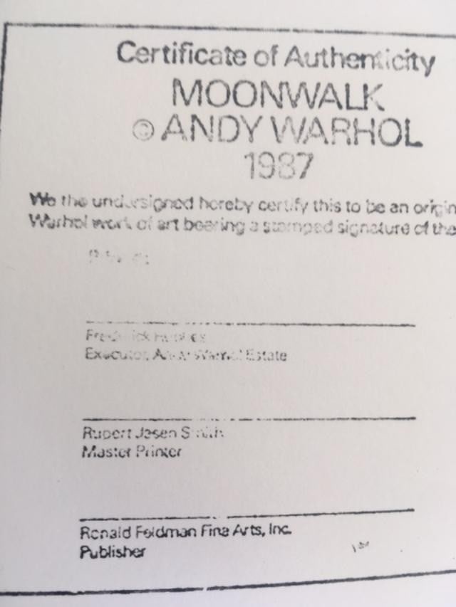 Andy Warhol (1928-87) Moonwalk F S 404 Yellow, Silkscreen In Colours On Lenox Museum Board, 1987 - 14