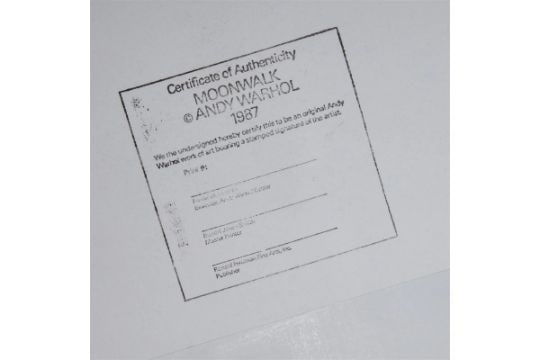 Andy Warhol (1928-87) Moonwalk F S 404 Yellow, Silkscreen In Colours On Lenox Museum Board, 1987 - 17