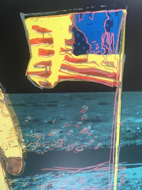 Andy Warhol (1928-87) Moonwalk F S 404 Yellow, Silkscreen In Colours On Lenox Museum Board, 1987 - 8