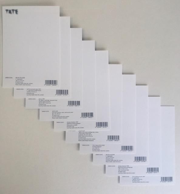 Sarah Lucas (b 1962) Tits In Space Postcard Set From ‘Happy Gas’ Exhibition, Discontinue - 12