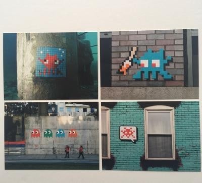 Invader (B France) "Hello My Game Is" 2017 Invasion Musee En Herbe In Paris, 15 Invader Postcard... - 3