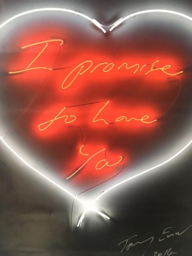 Tracey Emin (b1963) "I Promise To Love You", Exhibition Lithograph, Framed, 2014 - 10