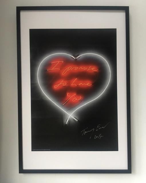 Tracey Emin (b1963) "I Promise To Love You", Exhibition Lithograph, Framed, 2014 - 2