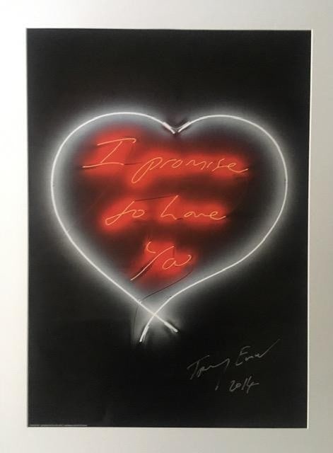 Tracey Emin (b1963) "I Promise To Love You", Exhibition Lithograph, Framed, 2014 - 5