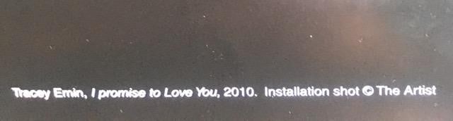 Tracey Emin (b1963) "I Promise To Love You", Exhibition Lithograph, Framed, 2014 - 6