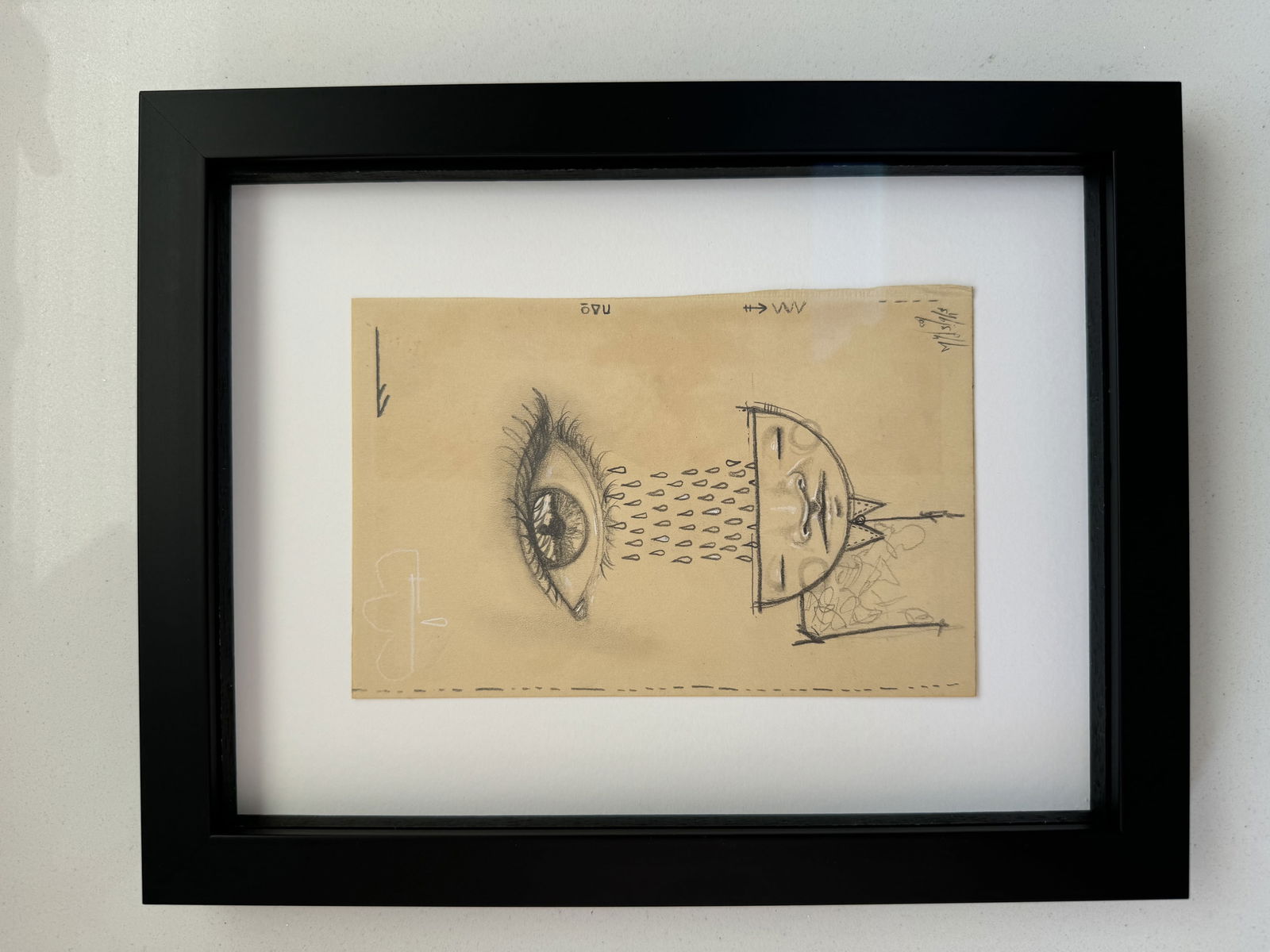 My Dog Sighs Original: Title: My Dog Sighs Original Description: This is a one of a kind original My Dog Sighs artwork. [This is not a print!] This Artwork features MDS iconic eye which is instantly
