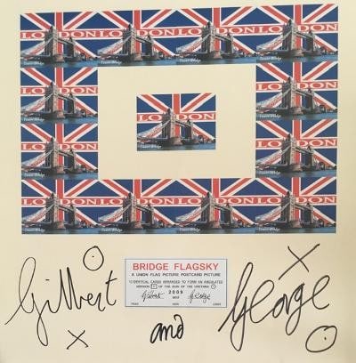 Gilbert & George (b.1943 & 42) Italian & British, Signed,Time Out London, Bridge Flagsky Ltd Ed 2... - 6