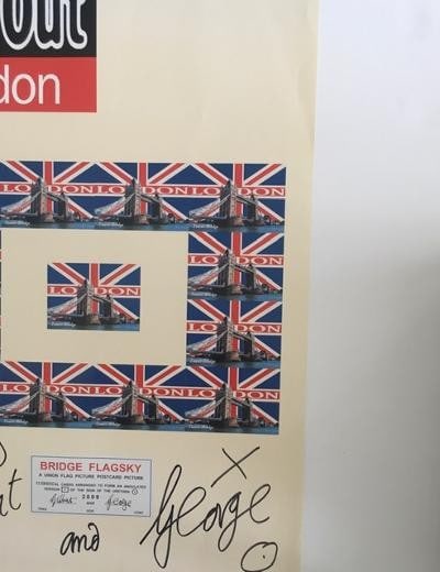 Gilbert & George (b.1943 & 42) Italian & British, Signed,Time Out London, Bridge Flagsky Ltd Ed 2... - 9