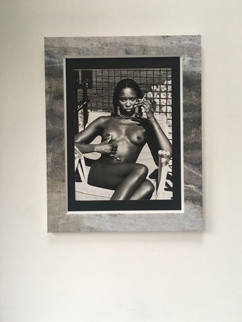 Naomi Campbell, Newton (1920-2004) Cap d'Antibes, France, 1998, Framed, B and W, Photo (1 of 6)