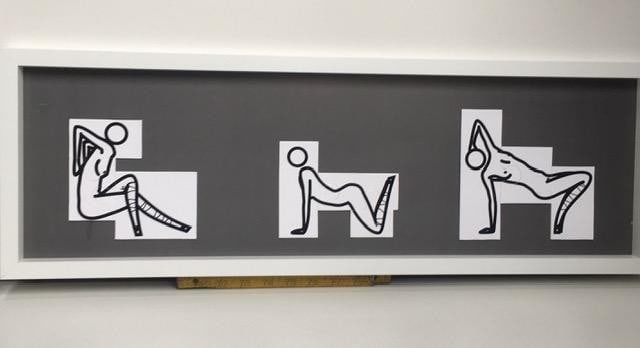 Julian Opie (1958-) ‘This Is Shahnoza’ In 3 Parts, Wooden Maquettes, Framed, 2008 - 9