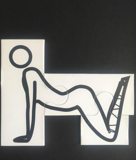 Julian Opie (1958) ‘This Is Shahnoza’ In 3 Parts, Wooden Maquettes, Framed, 2008 - 8