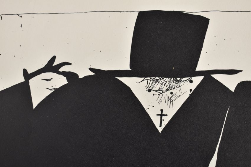 Horst Janssen (1929 -95) Large Screenprint DaDa Surrealist Original Radierung On Wove, Ltd Ed, 19... - 4