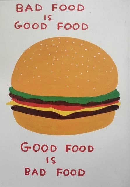 David Shrigley OBE (b 1968) ‘Bad Food Good Food’, Shrig Mini Series Offset Lithograph, F - 4