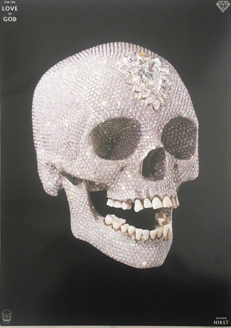 Damien Hirst (b 1965) Diamond Skull Poster, For The Love of God, Whitecube Gallery, 1st Ed, 2007 (1 of 12)