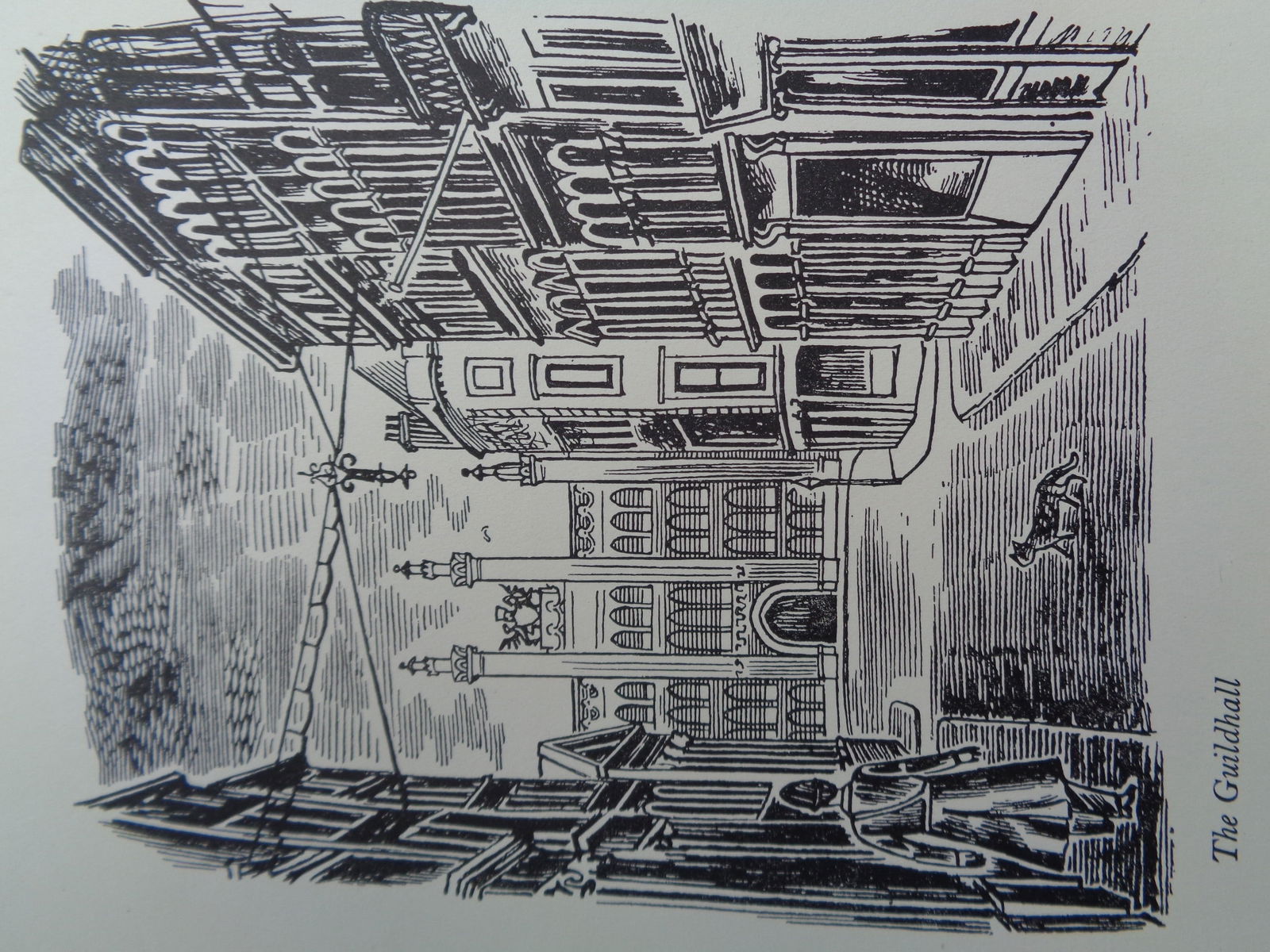 Edward Bawden CBE RA Original Vintage Historic Lithograph of London Historic Guildhall Roman (1 of 1)