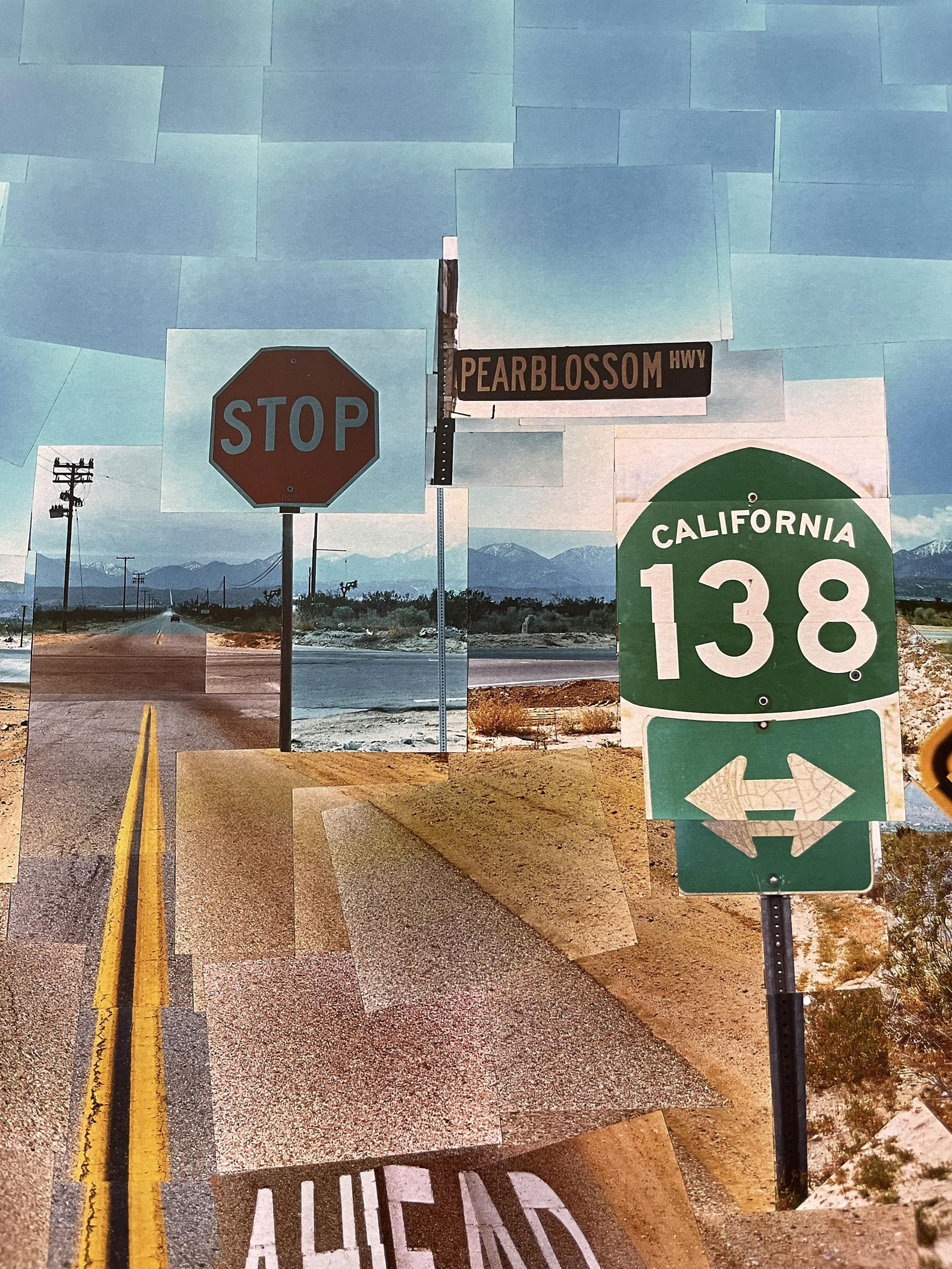 David Hockney (1937) ‘Pearl Blossom Highway’ Large Offset Lithograph In Vibrant Colours, - 2