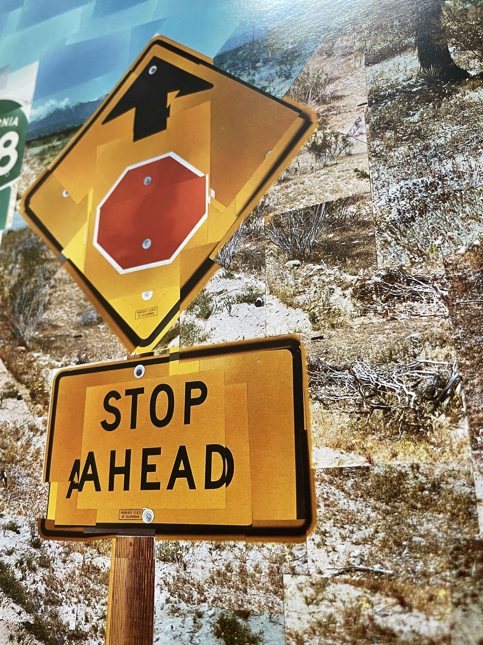 David Hockney (1937) ‘Pearl Blossom Highway’ Large Offset Lithograph In Vibrant Colours, - 4