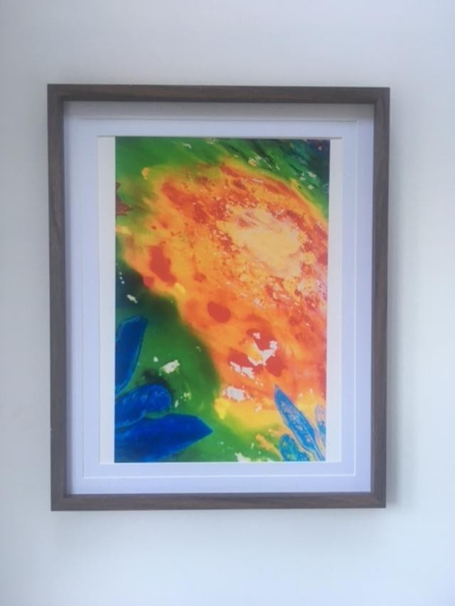 Jamie Reid (1947-23) ‘Untitled’ Abstract Print, Anarchy Moniker Within The Image, 30 x 4 (1 of 5)