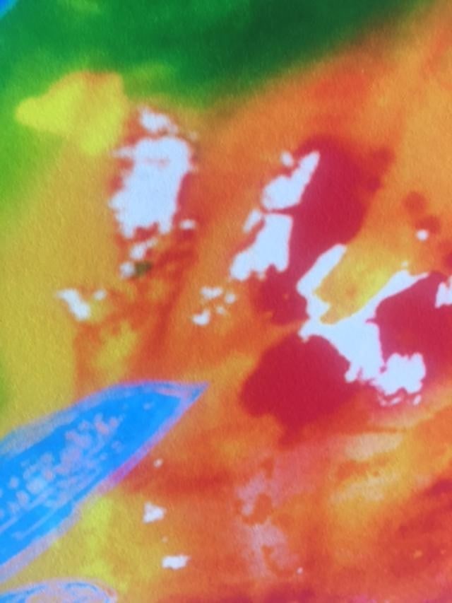 Jamie Reid (1947-23) ‘Untitled’ Abstract Print, Anarchy Moniker Within The Image, 30 x 4 - 5