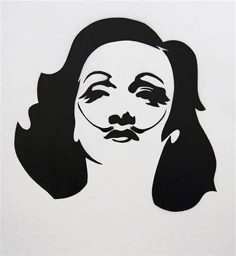 Pure Evil (British 1968-) Marlenes Lips De-constructed - Unique Offset Lithograph 2012 - 9