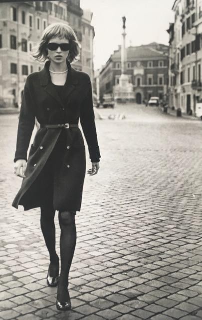 Kate Moss, Peter Lindbergh (b 1944-2019) Paris, Framed, B and W, Photo, 1994 - 2