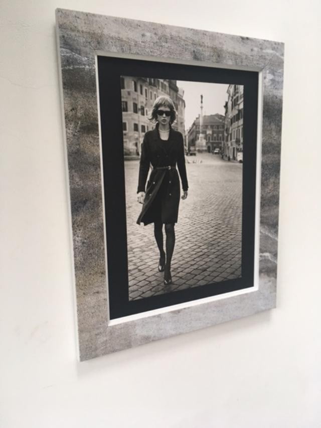 Kate Moss, Peter Lindbergh (b 1944-2019) Paris, Framed, B and W, Photo, 1994 - 4