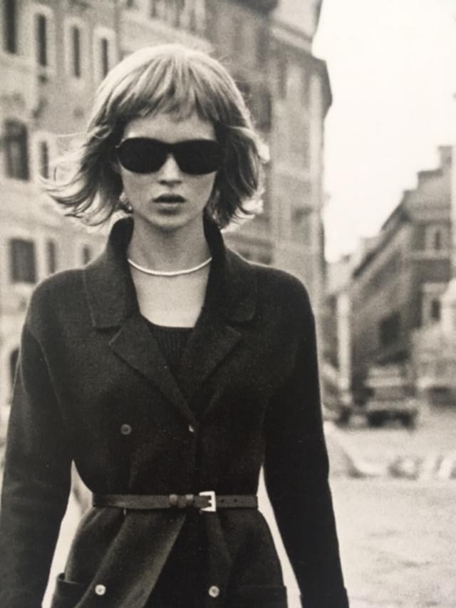 Kate Moss, Peter Lindbergh (b 1944-2019) Paris, Framed, B and W, Photo, 1994 - 5