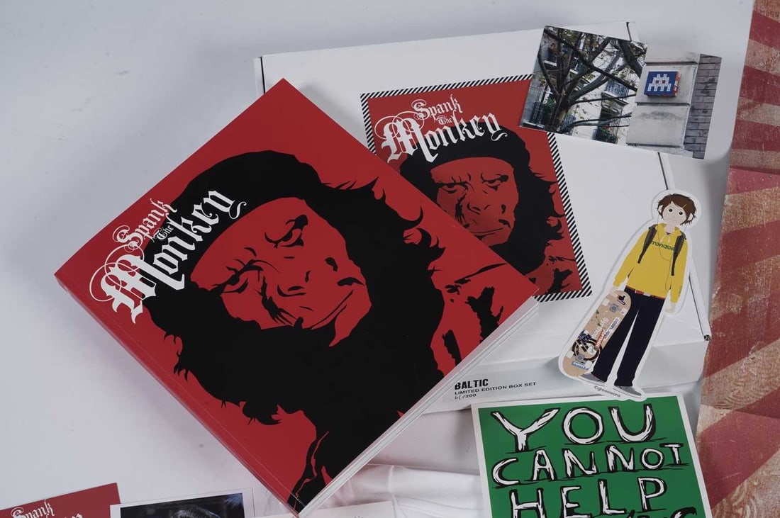 "Spank The Monkey" Shrigley, Invader, Shepard Fairey, Miss Van - Baltic Exhibition Box Set, 2006 - 3