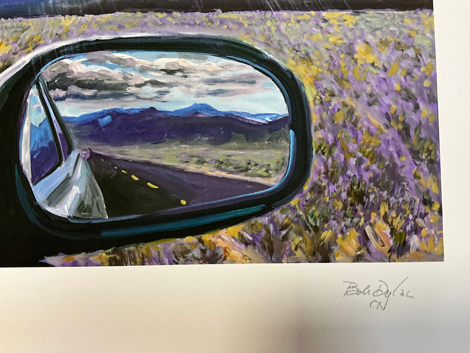 Bob Dylan (b1941) ‘Sideview Mirror’, Retrospectrum Collection, Editioned, Print, Certifi - 2