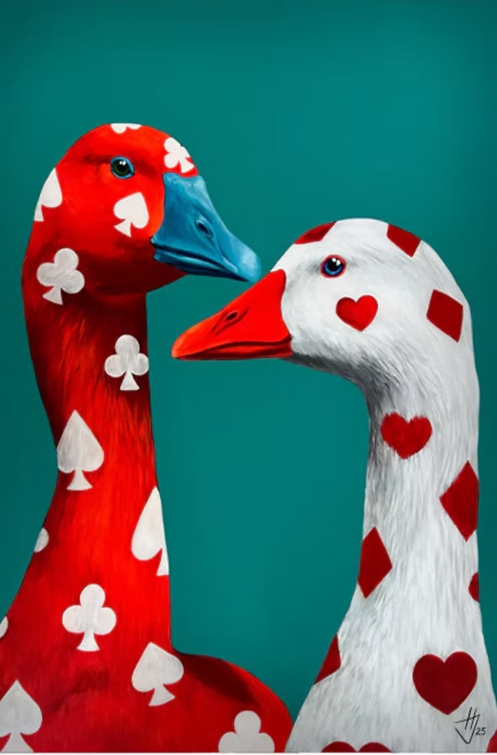 Geese: Title: Geese Description: Geese Ivanka Nechyporuk 1 of 50 printed 50cm x 70cm printed on 200gsm matte fine art paper Condition: New Delivery option: Collection & Delivery Location No